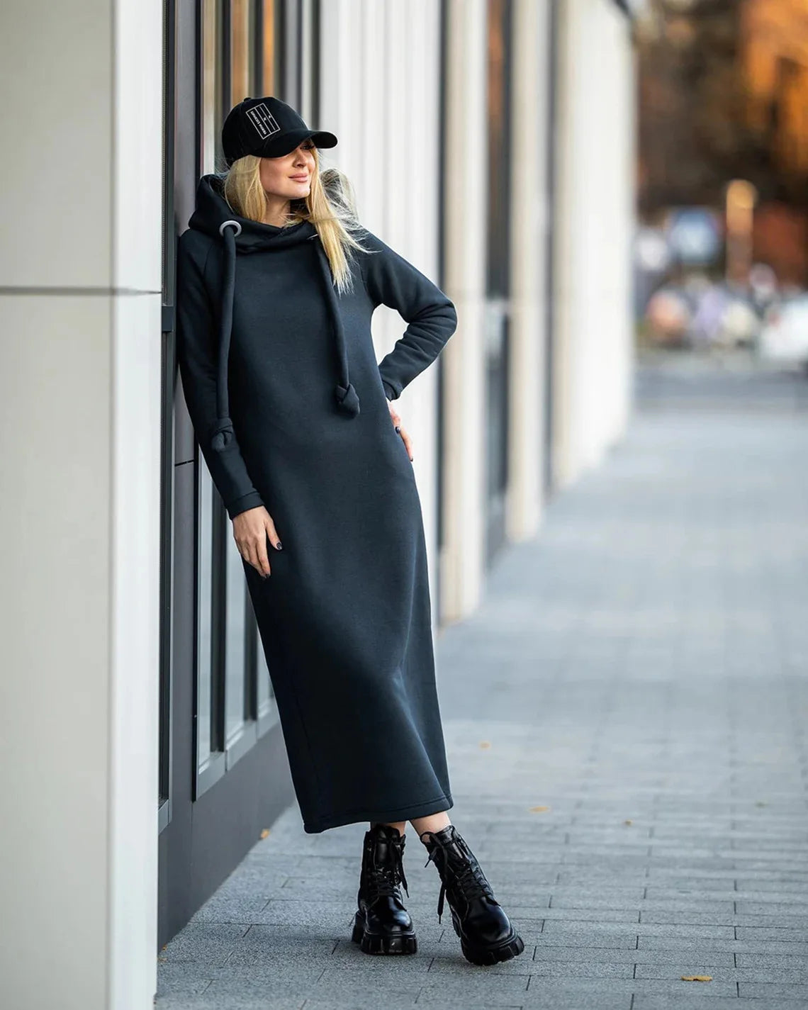 Robe Sweat Élégante à Capuche