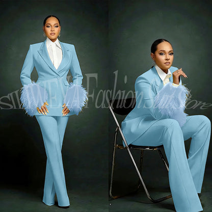 Tailleur Plumes Luxe