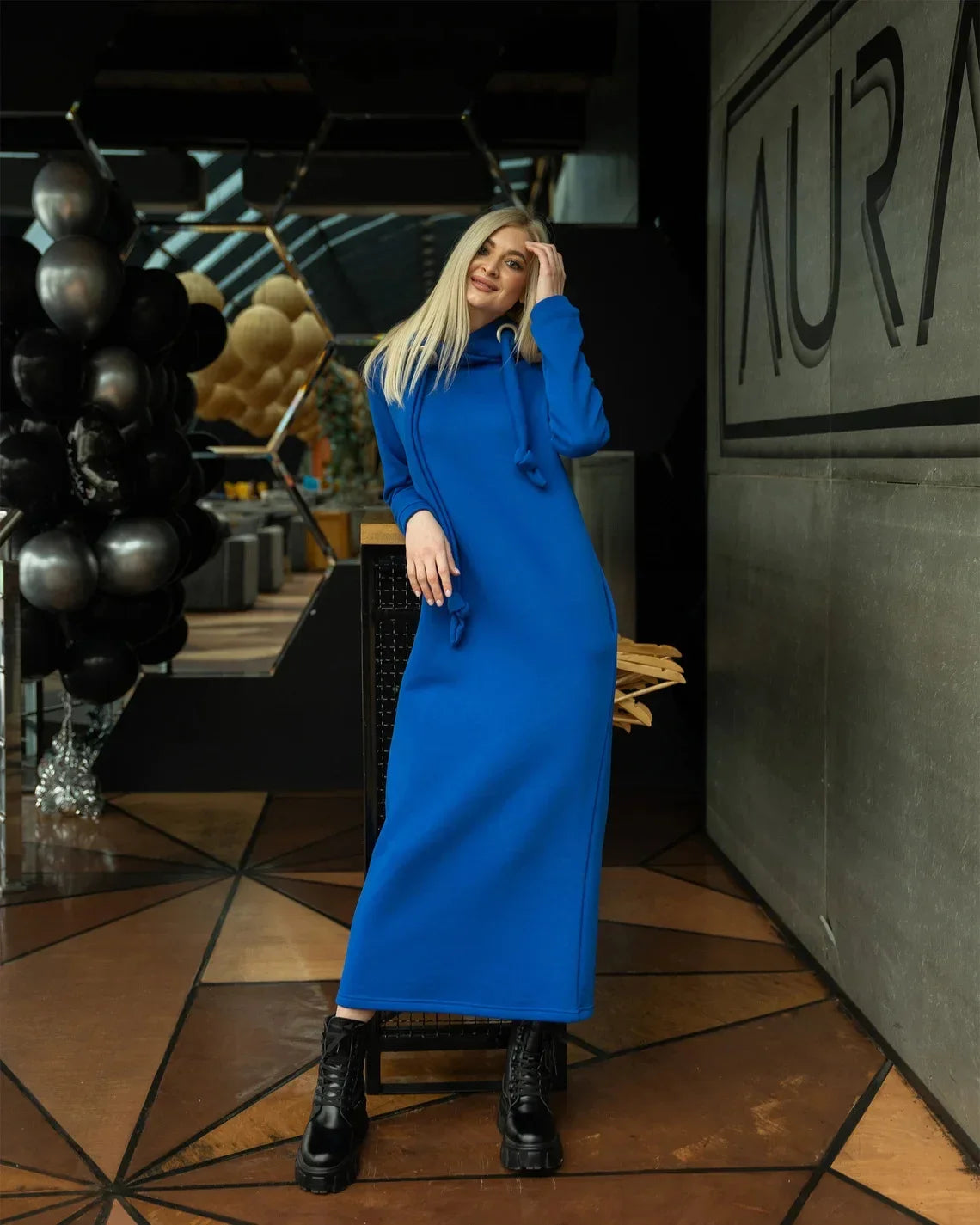 Robe Sweat Élégante à Capuche