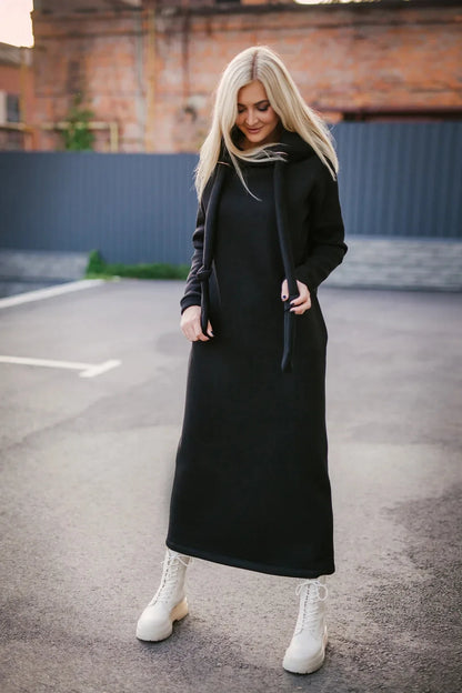 Robe Sweat Élégante à Capuche