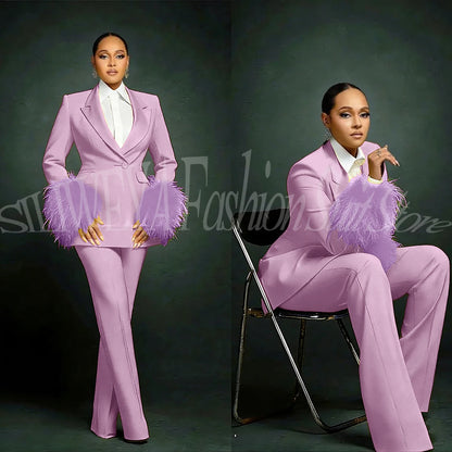 Tailleur Plumes Luxe