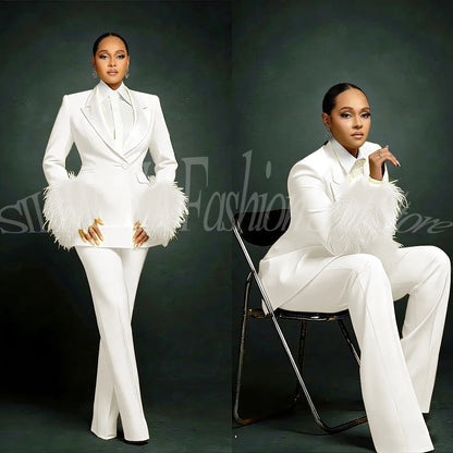 Tailleur Plumes Luxe