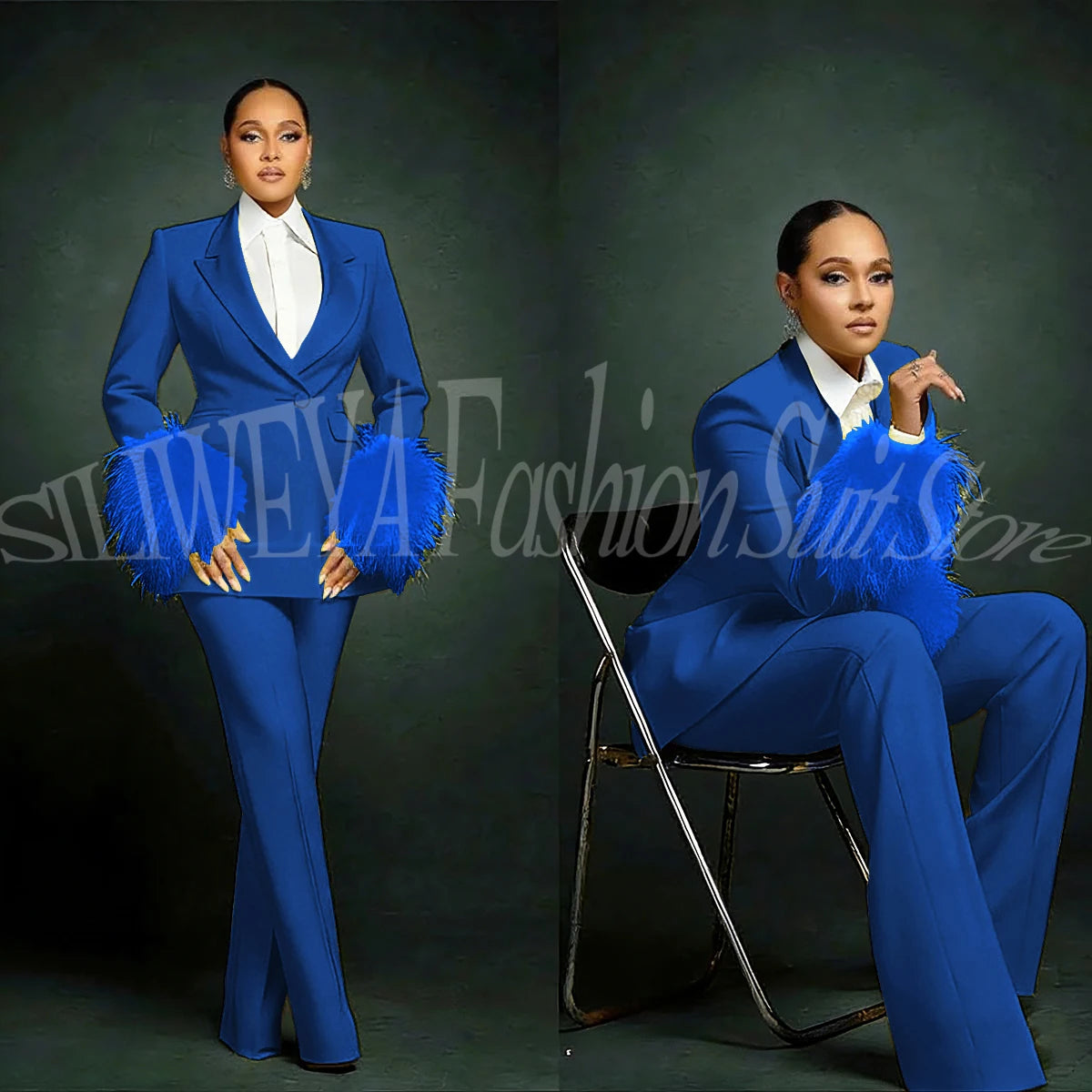 Tailleur Plumes Luxe