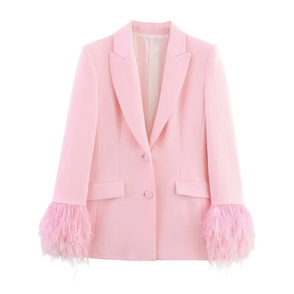 Ensemble Été Rose Plumes
