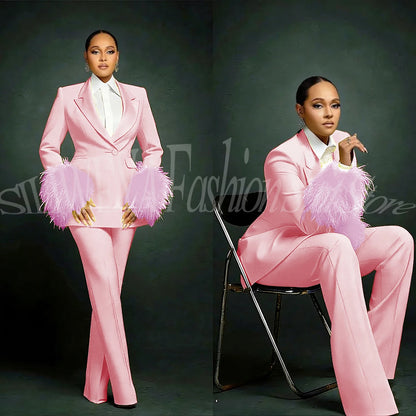 Tailleur Plumes Luxe