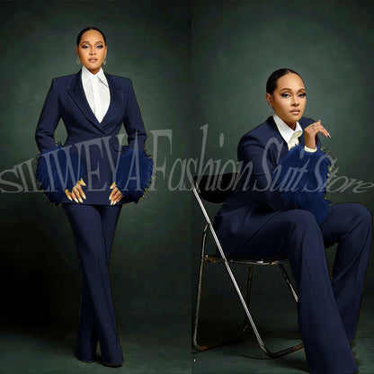 Tailleur Plumes Luxe