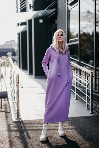 Robe Sweat Élégante à Capuche