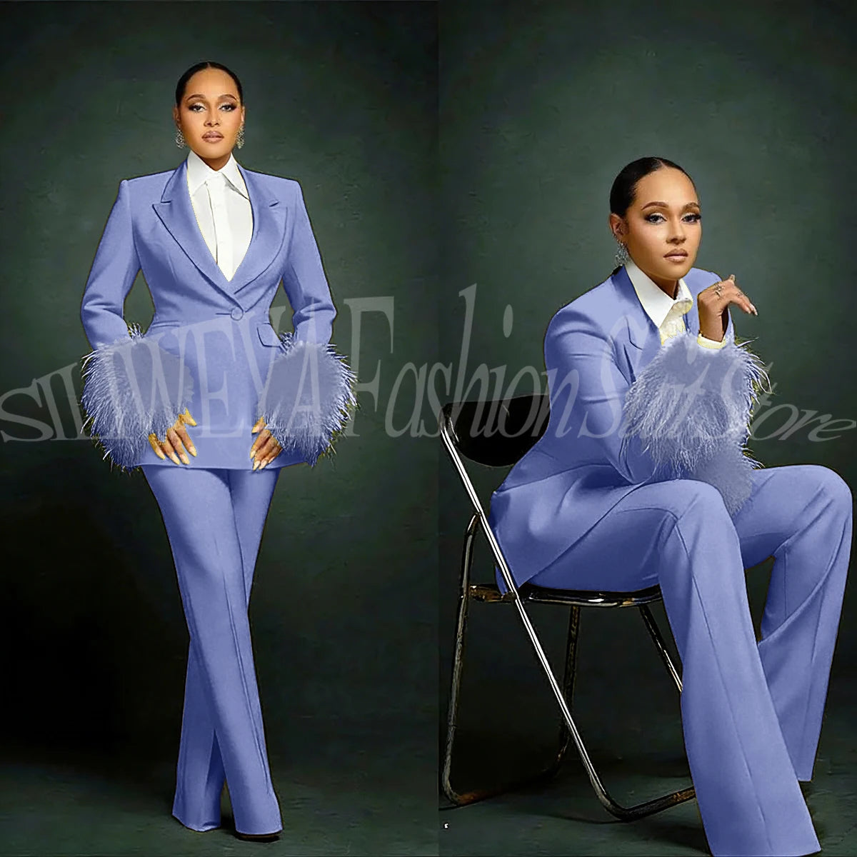 Tailleur Plumes Luxe