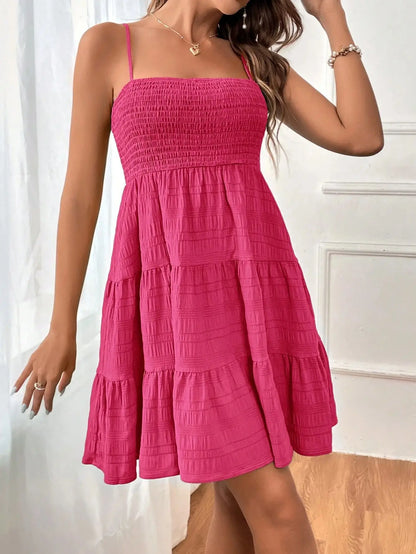 Robe d'Été Rose Élégante