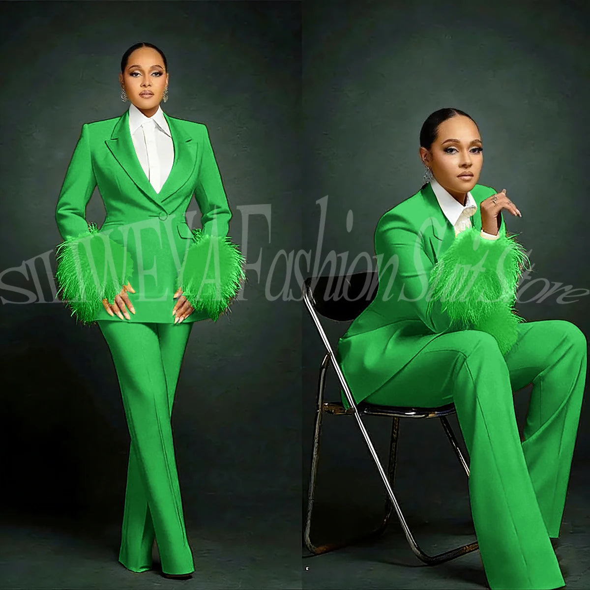 Tailleur Plumes Luxe