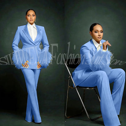 Tailleur Plumes Luxe