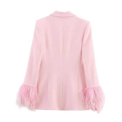 Ensemble Été Rose Plumes