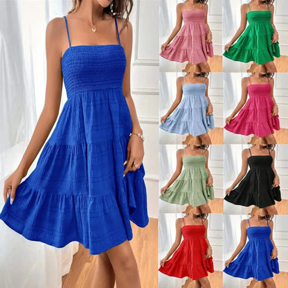 Robe d'Été Rose Élégante