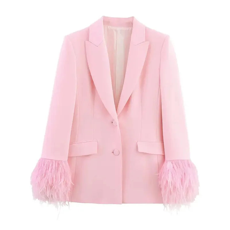Ensemble Été Rose Plumes