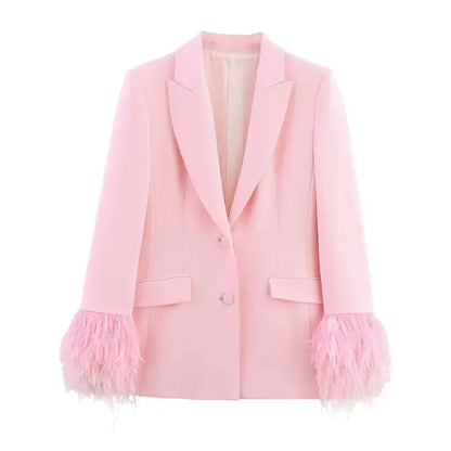 Ensemble Été Rose Plumes