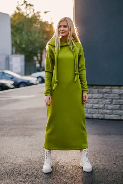 Robe Sweat Élégante à Capuche