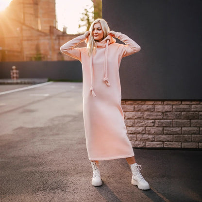 Robe Sweat Élégante à Capuche
